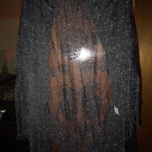 Fancy long evening shawl